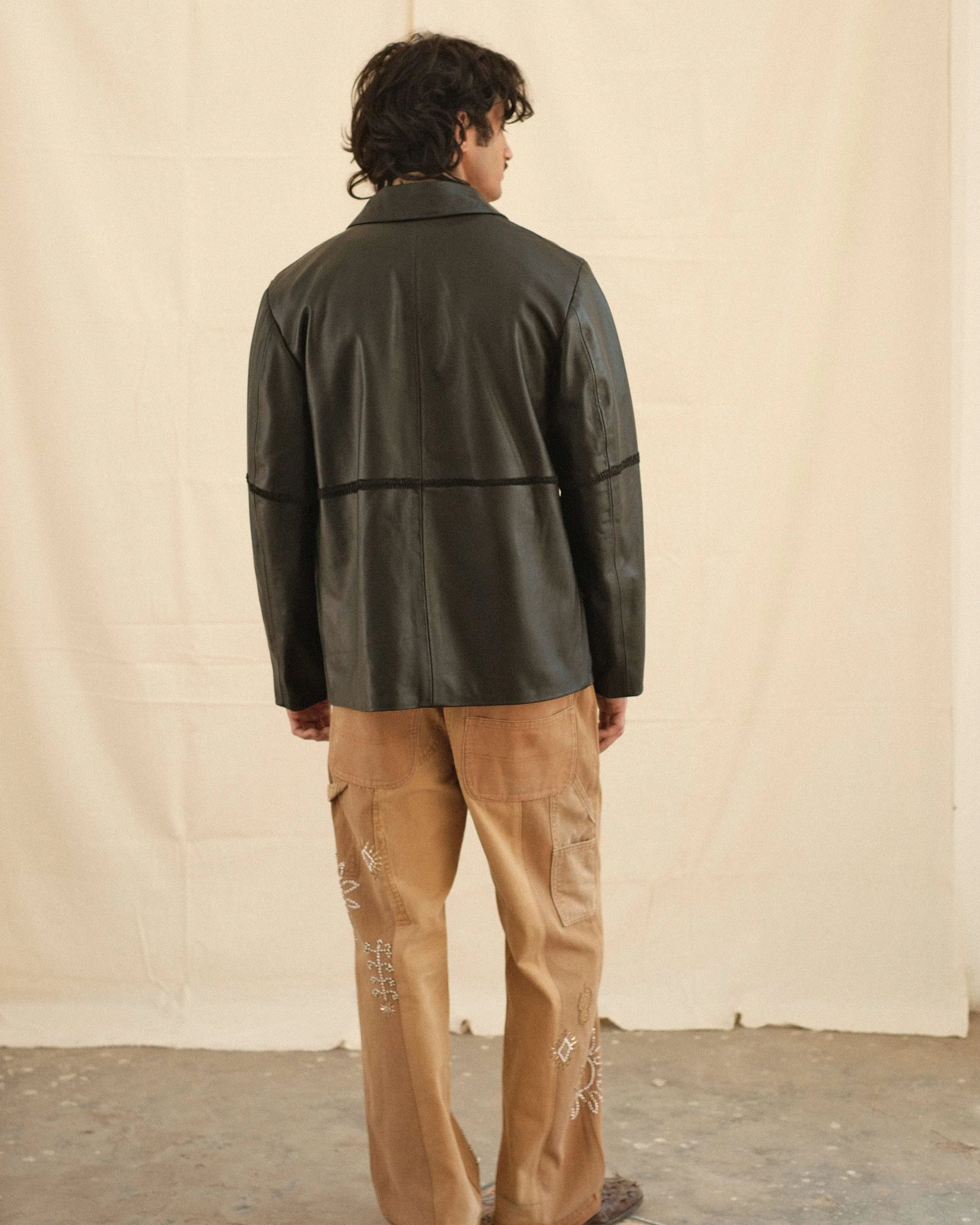 RABARI LEATHER BLAZER sold by Kartik Research product image thumbnail 3