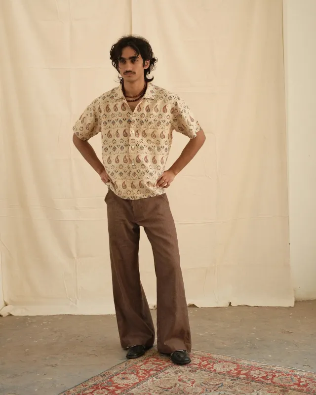 SILK PAISLEY PRINT SHIRT made by Kartik Research