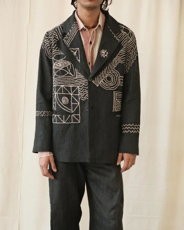 CRASH KANTHA BLAZER made by Kartik Research