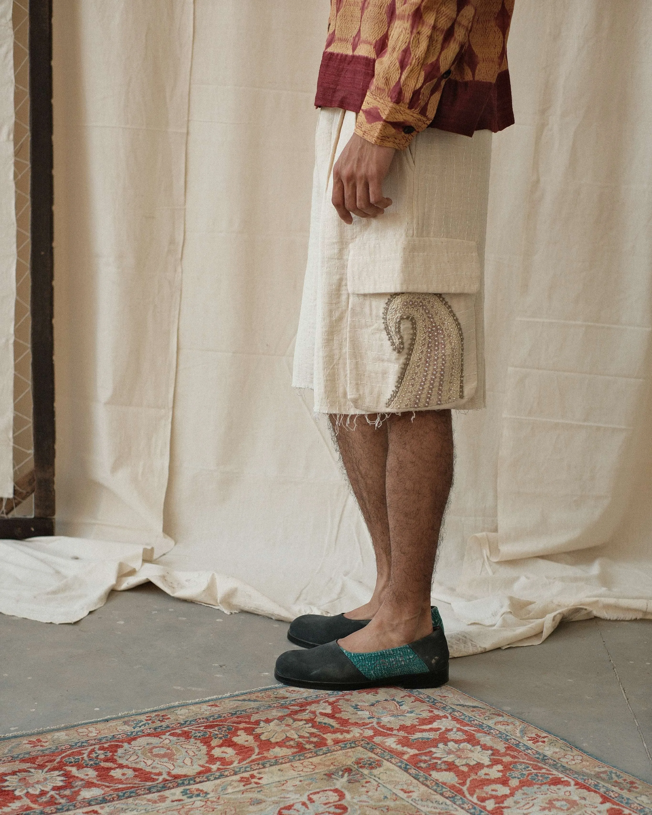 KANTHA CARGO SHORTS sold by Kartik Research product image thumbnail 2