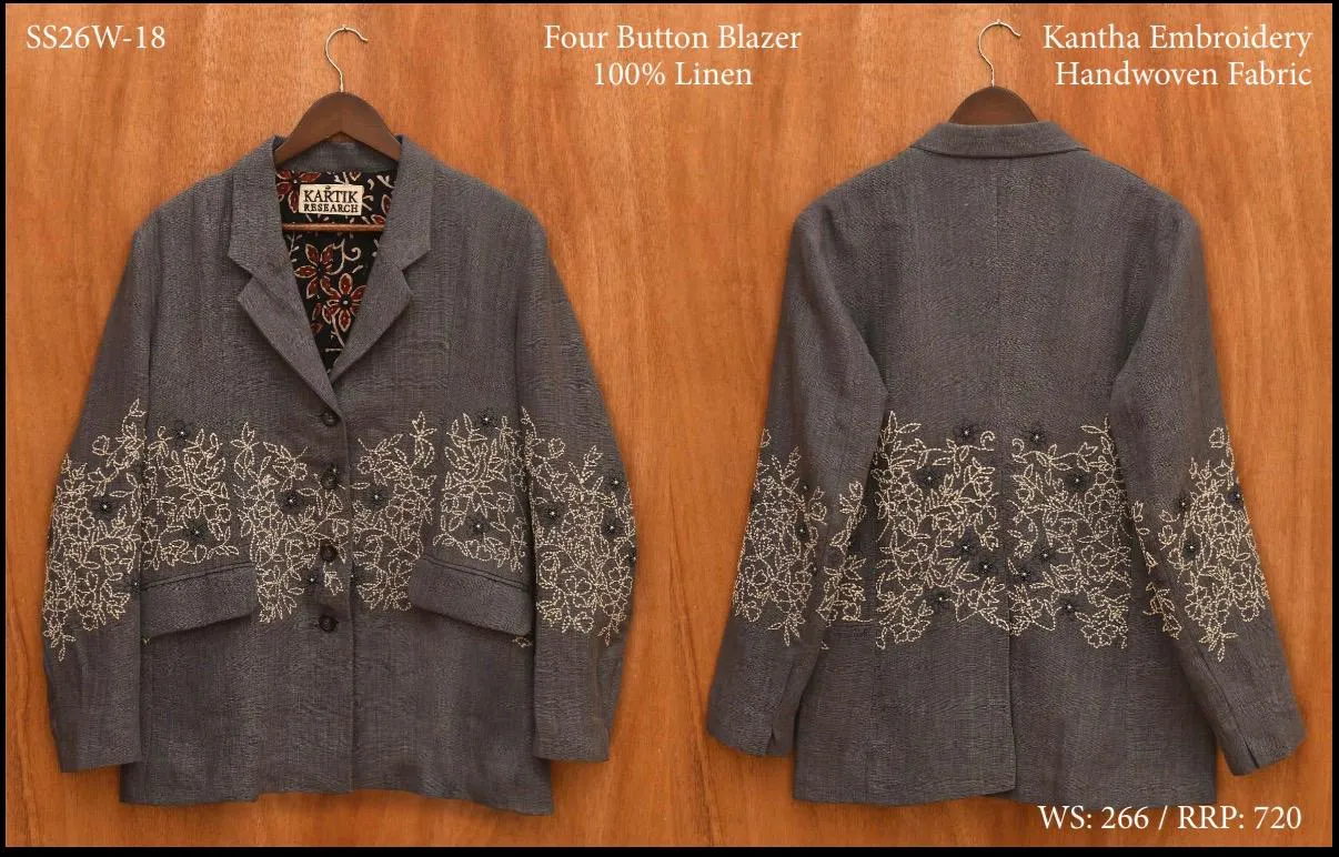 Four Button Blazer sold by Kartik Research