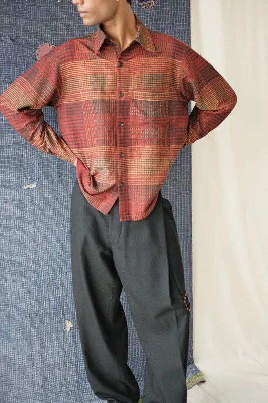 BLOCKPRINT SILK SHIRT made by Kartik Research