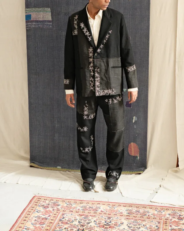 KANTHA EMBROIDERY BLAZER made by Kartik Research