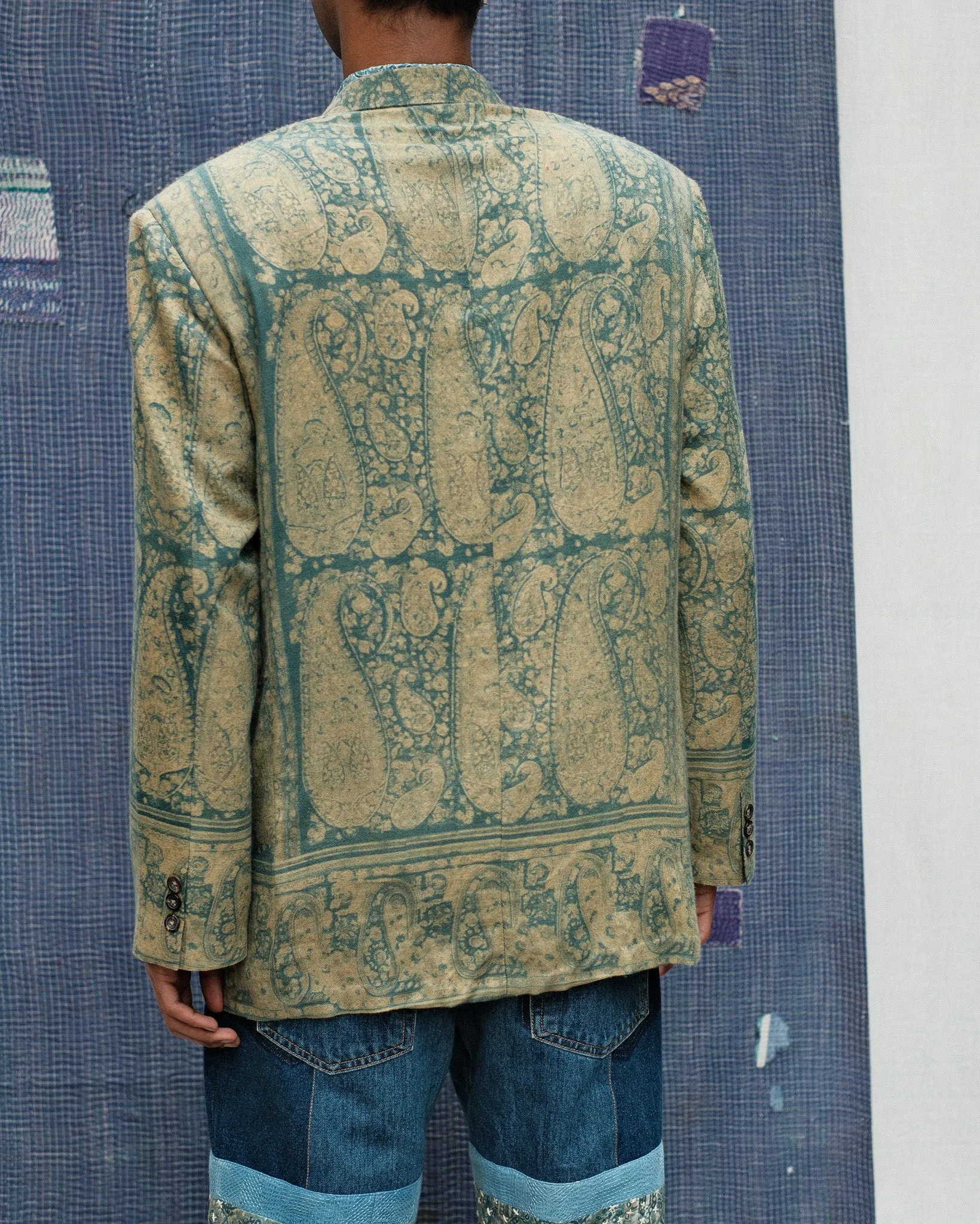 PAISLEY BLOCKPRINT BLAZER sold by Kartik Research product image thumbnail 3