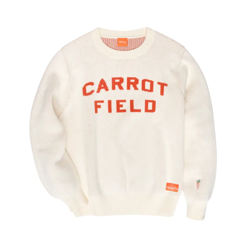 CARROT FIELD KNIT SWEATER - CREAM sold by Anwar Carrots