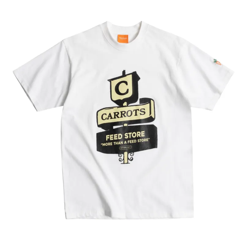 FEED STORE TEE - WHITE sold by Anwar Carrots
