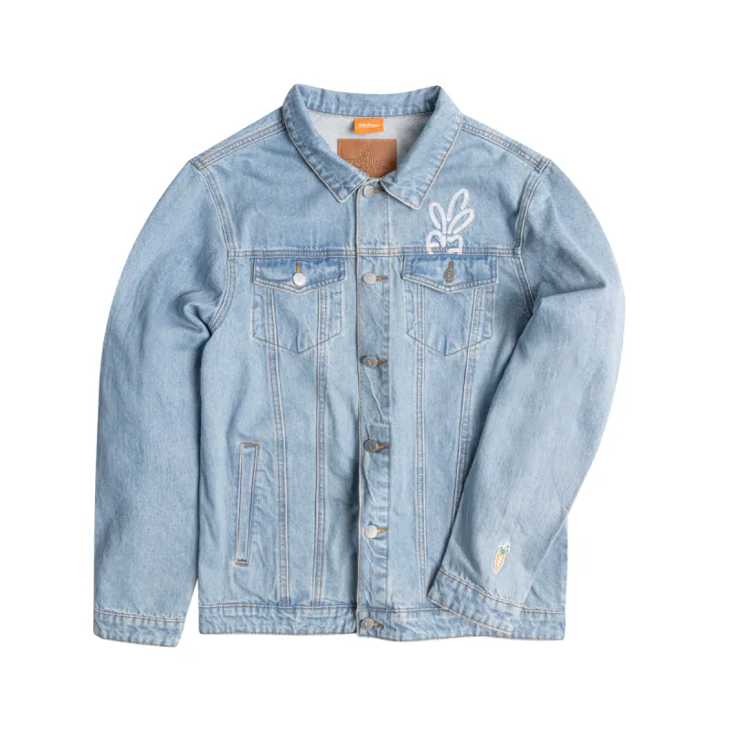 WORDMARK DENIM JACKET - BLUE sold by Anwar Carrots