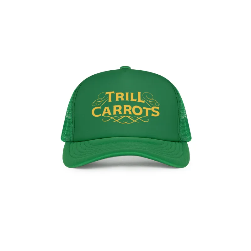 Trill Carrots Trucker Cap - Pea Green sold by Anwar Carrots