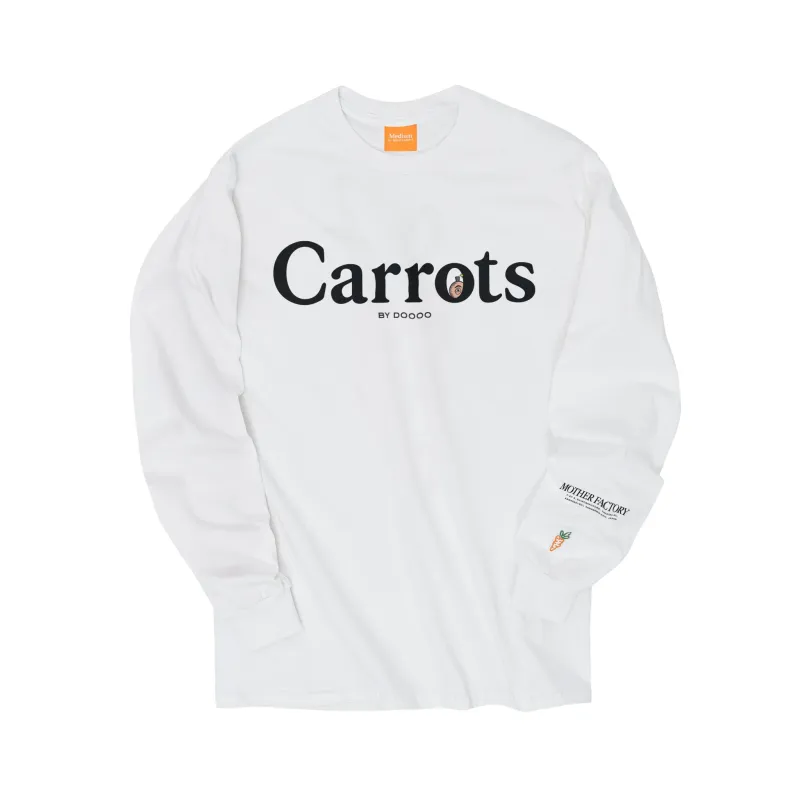 MOTHER FACTORY WORDMARK LONGSLEEVE TEE - WHITE sold by Anwar Carrots