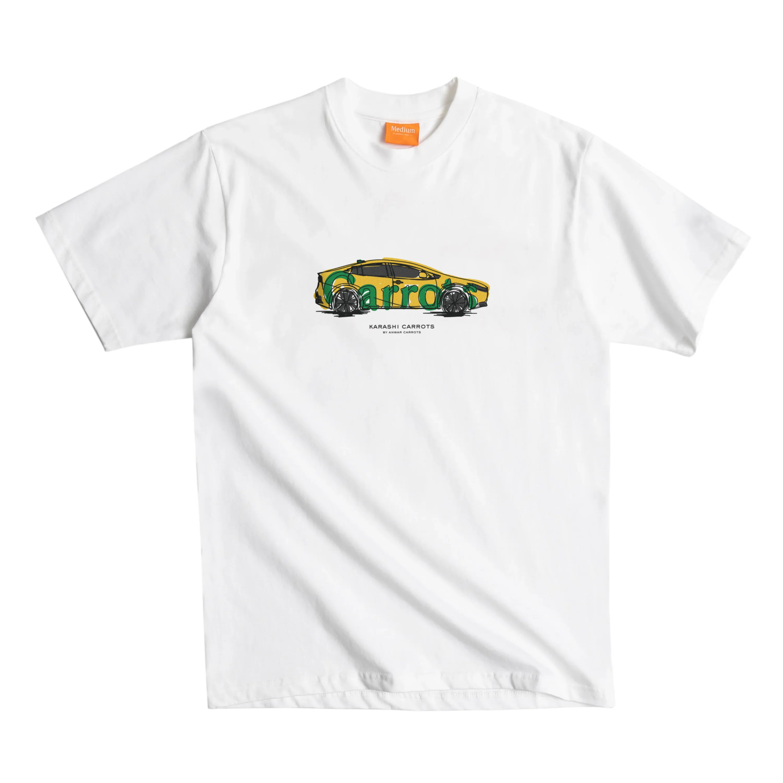 KARASHI TEE - WHITE sold by Anwar Carrots