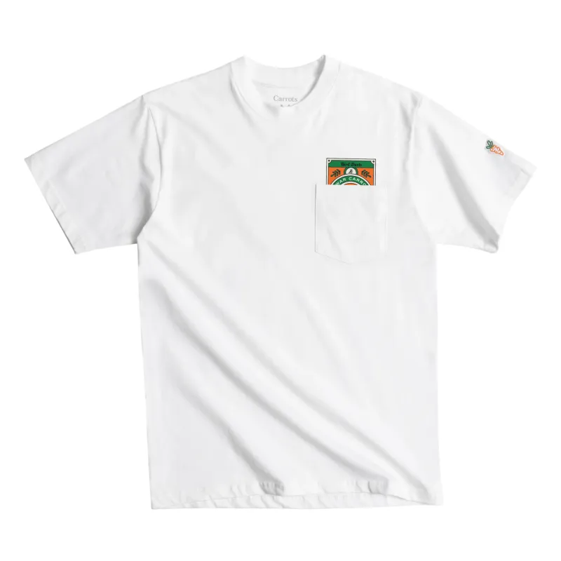 CARROTS BIRD DARTS POCKET TEE - WHITE sold by Anwar Carrots