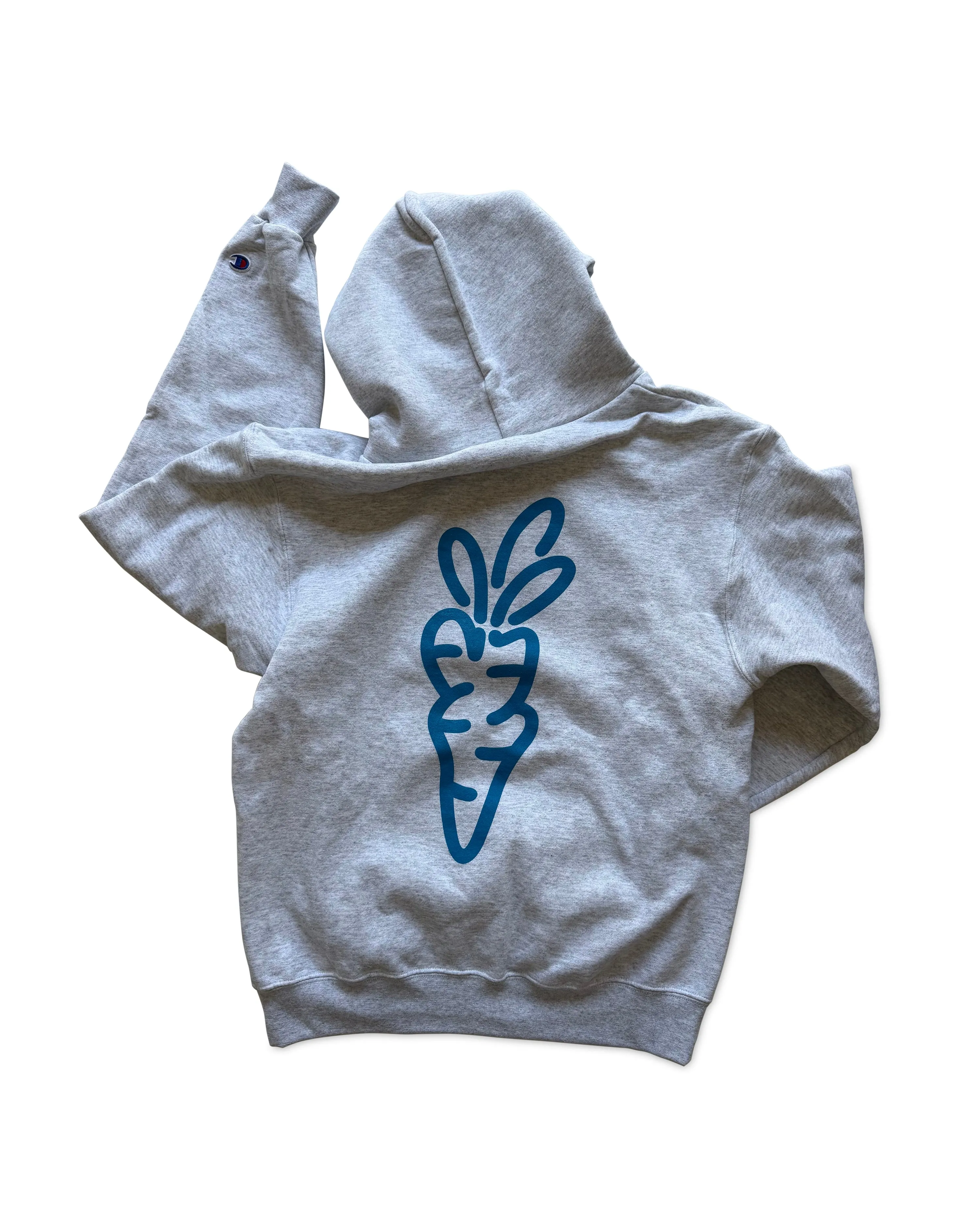 Wordmark Champion Hoodie - Ash sold by Anwar Carrots product image thumbnail 2