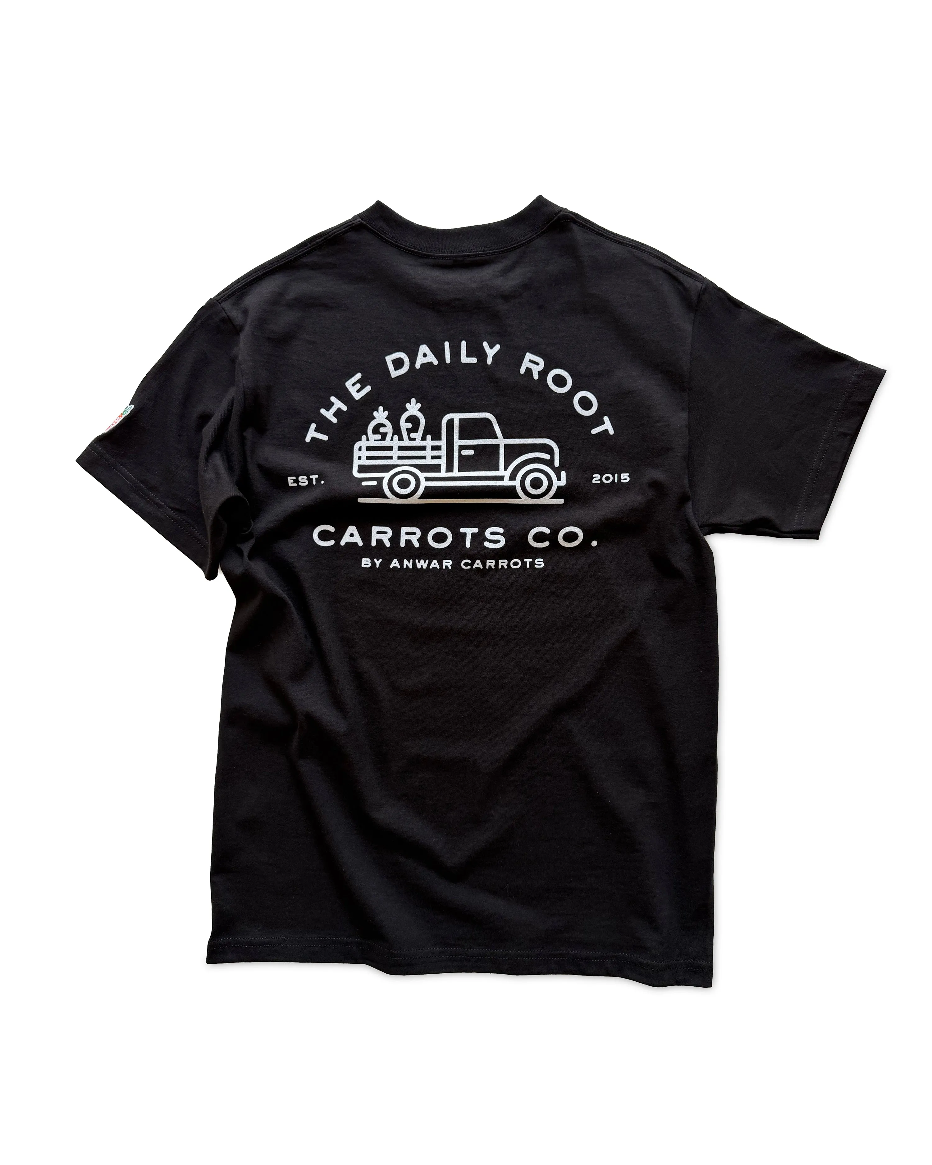 Daily Root Tee - Black sold by Anwar Carrots product image thumbnail 2