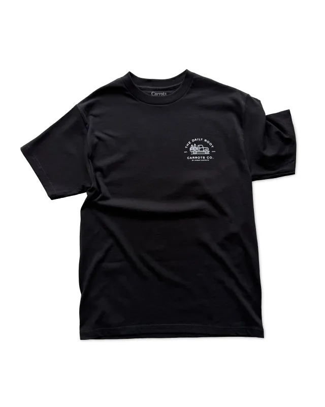 Daily Root Tee - Black made by Anwar Carrots