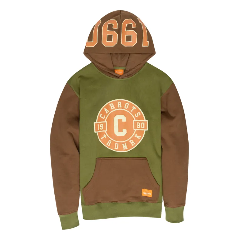 ESTABLISHED COLOR BLOCK HOODIE - BROWN sold by Anwar Carrots