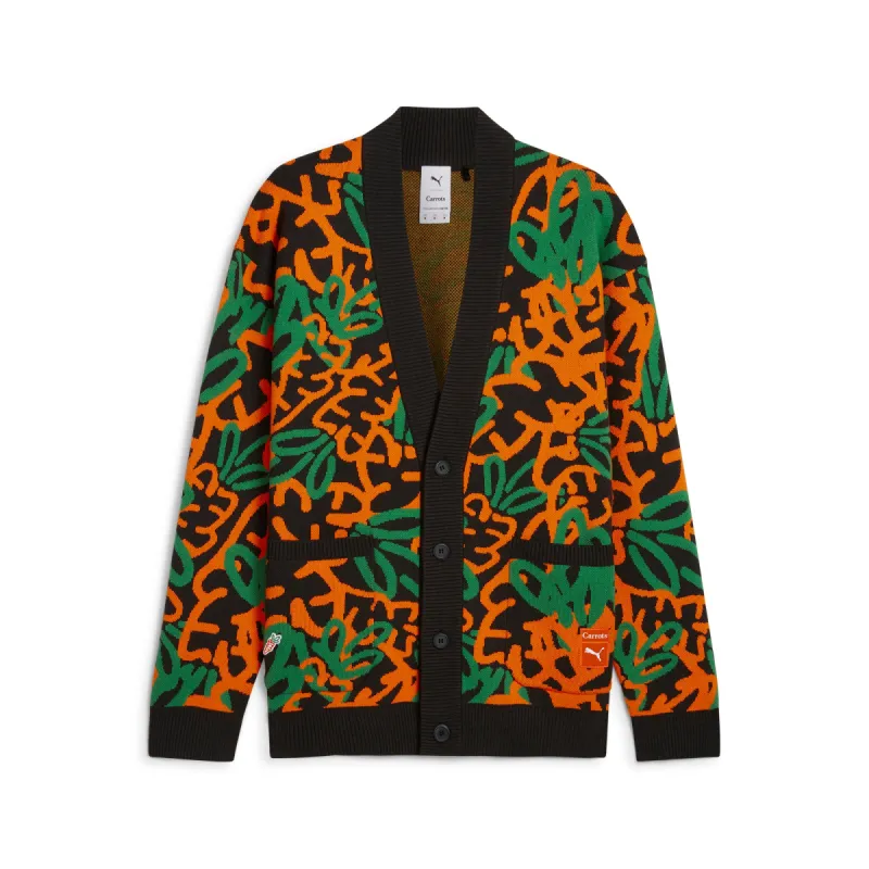 PUMA X CARROTS AOP CARDIGAN - PUMA BLACK sold by Anwar Carrots