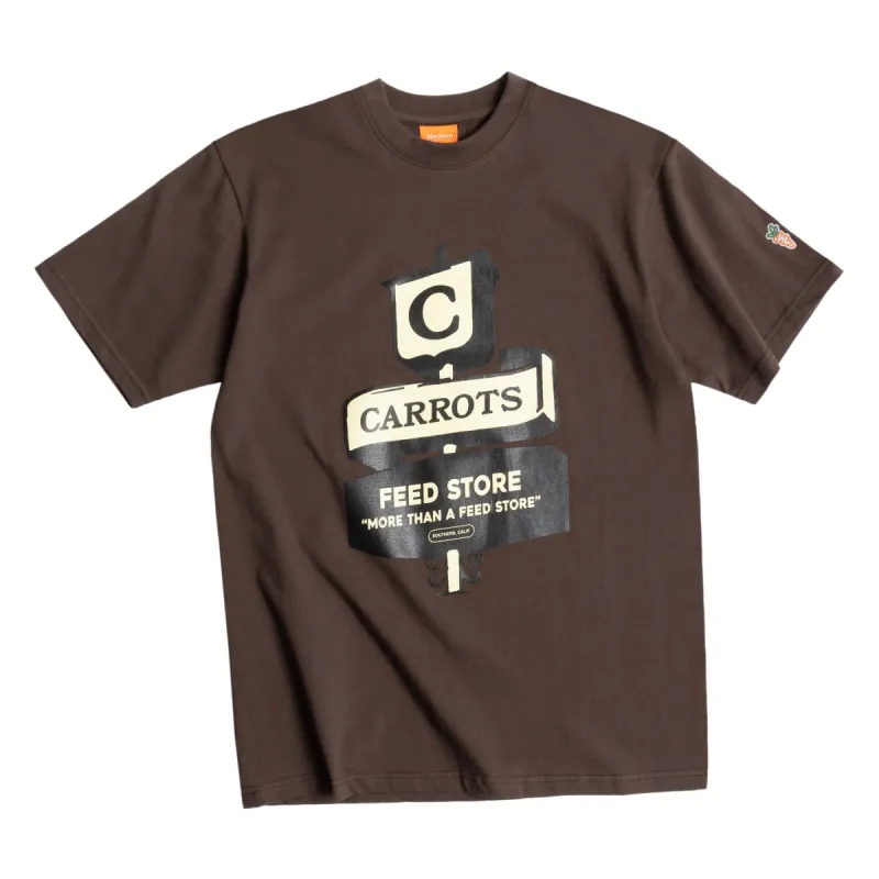 FEED STORE TEE - BROWN sold by Anwar Carrots