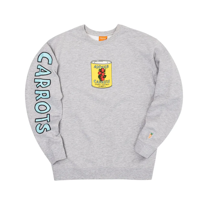 CANNED CREWNECK SWEATSHIRT - HEATHER sold by Anwar Carrots