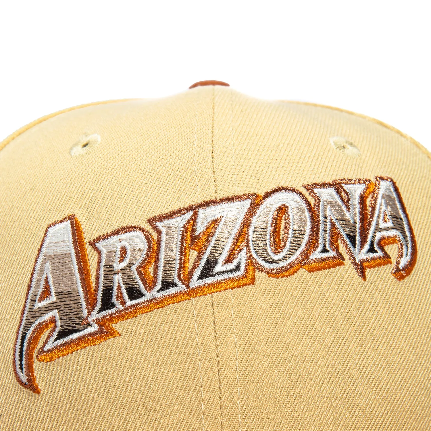 New Era 59Fifty Sepia Arizona Diamondbacks 25th Anniversary Patch Script Hat - Tan, Khaki sold by Hat Club product image thumbnail 4