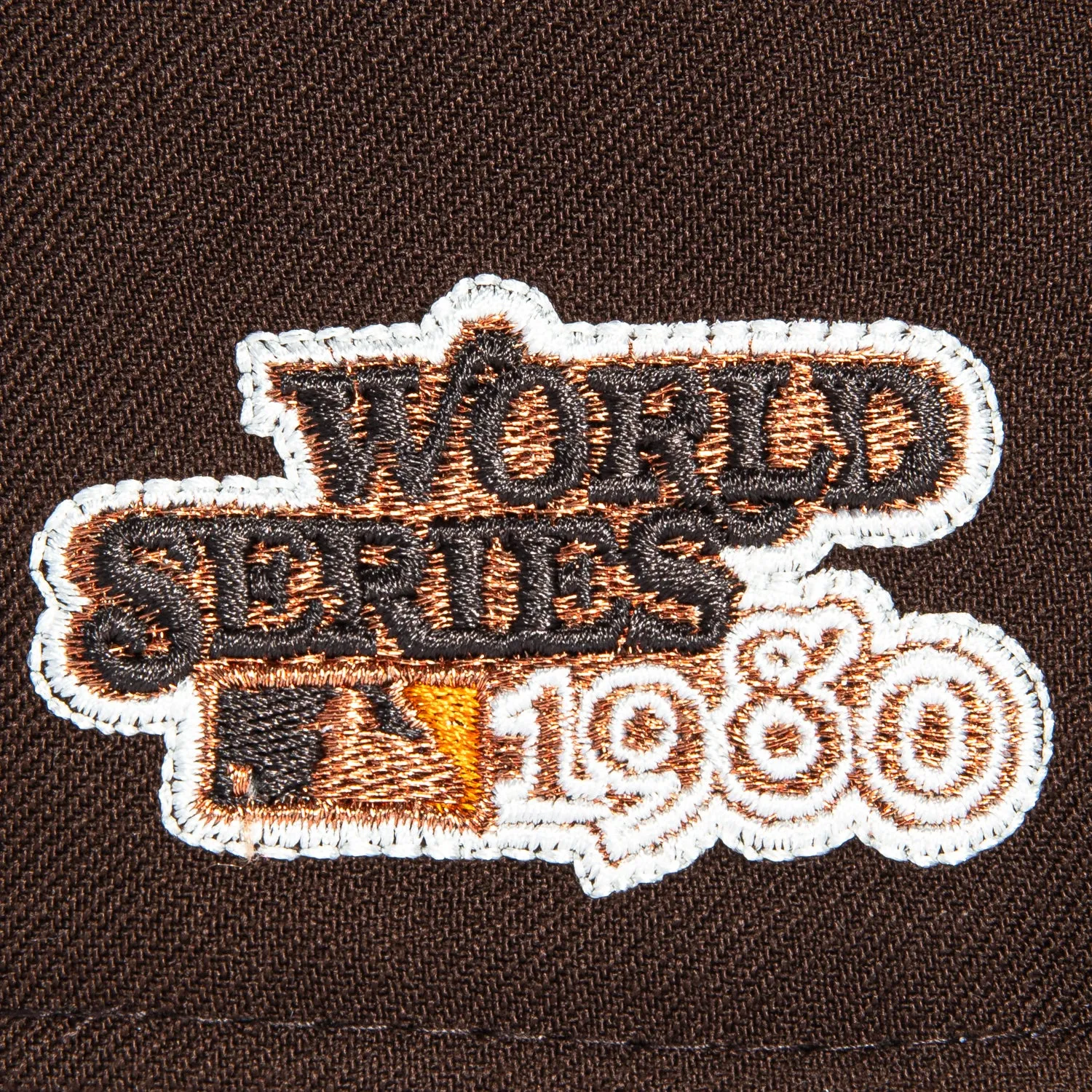 New Era 59Fifty Sepia Philadelphia Phillies 1980 World Series Patch Hat - Brown, Black sold by Hat Club product image thumbnail 5