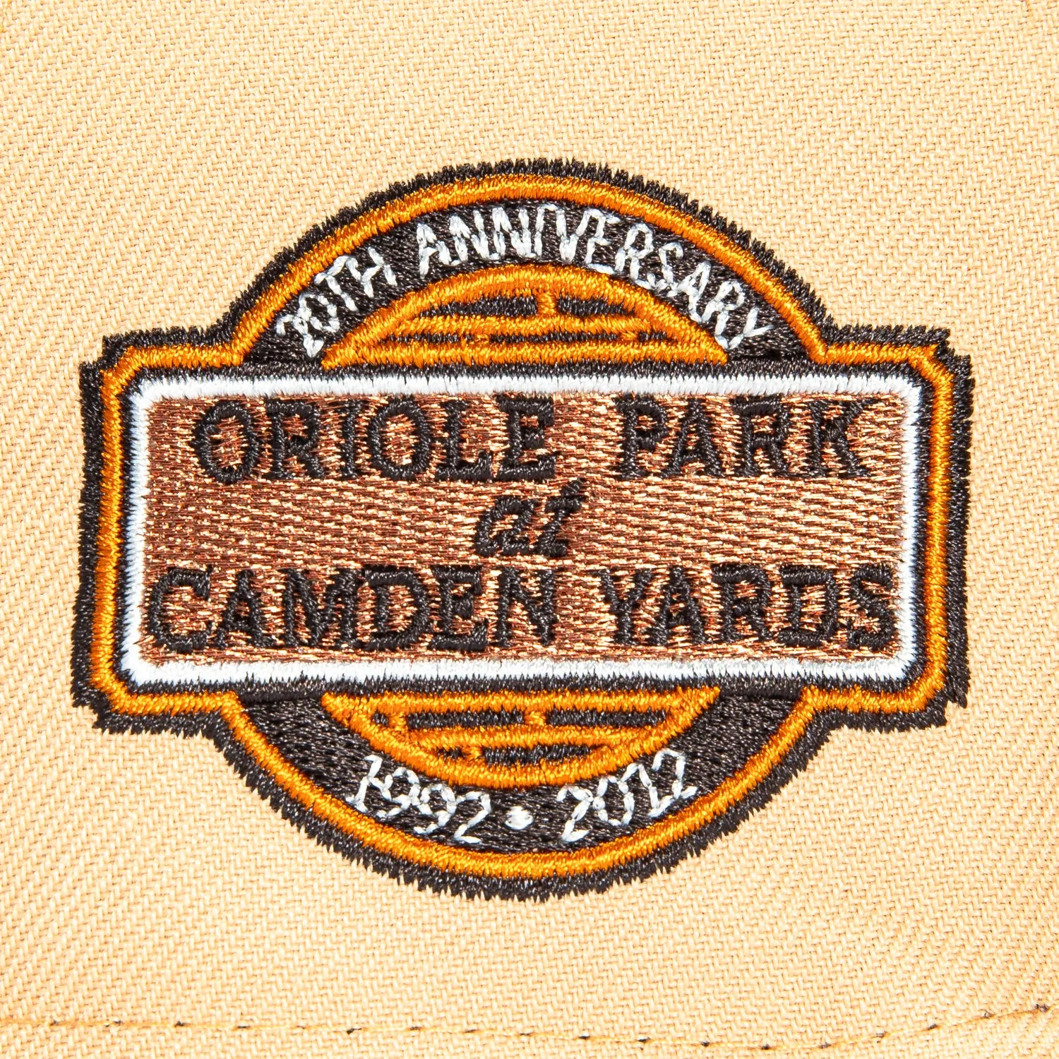 New Era 59Fifty Sepia Baltimore Orioles 20th Anniversary Stadium Patch 1998 Hat - Tan, Gold sold by Hat Club product image thumbnail 5