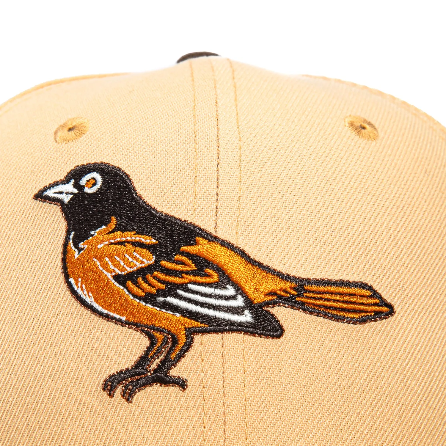 New Era 59Fifty Sepia Baltimore Orioles 20th Anniversary Stadium Patch 1998 Hat - Tan, Gold sold by Hat Club product image thumbnail 4