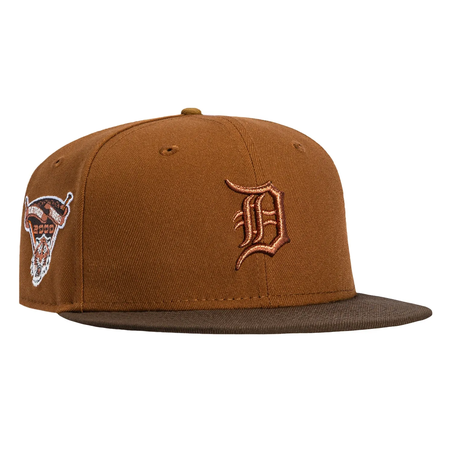 New Era 59Fifty Sepia Detroit Tigers 2000 Inaugural Patch Hat - Khaki, Brown sold by Hat Club