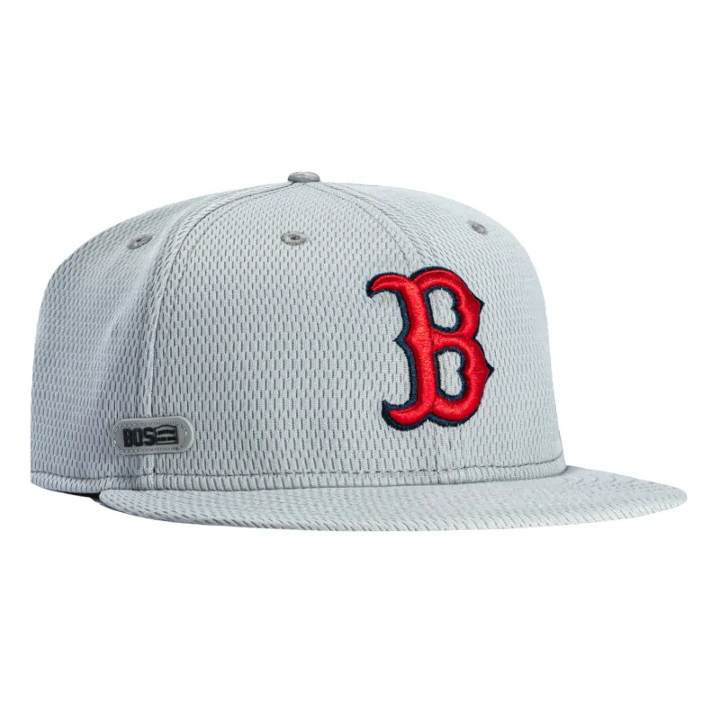 New Era 59Fifty Boston Red Sox Mesh Hat - Grey made by New Era