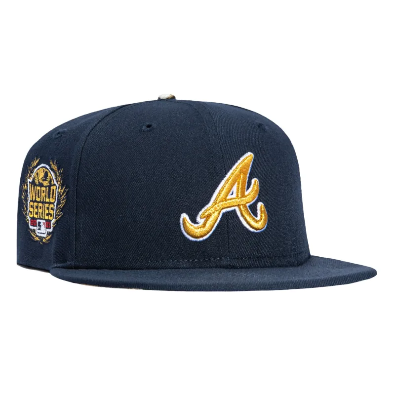 New Era 59Fifty Atlanta Braves 2021 World Series Patch Realtree UV Hat - Navy sold by Hat Club
