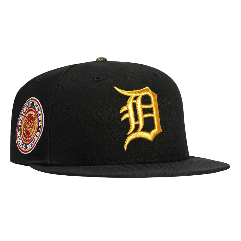 New Era 59Fifty Detroit Tigers 1968 World Series Patch Realtree UV Hat - Black sold by Hat Club