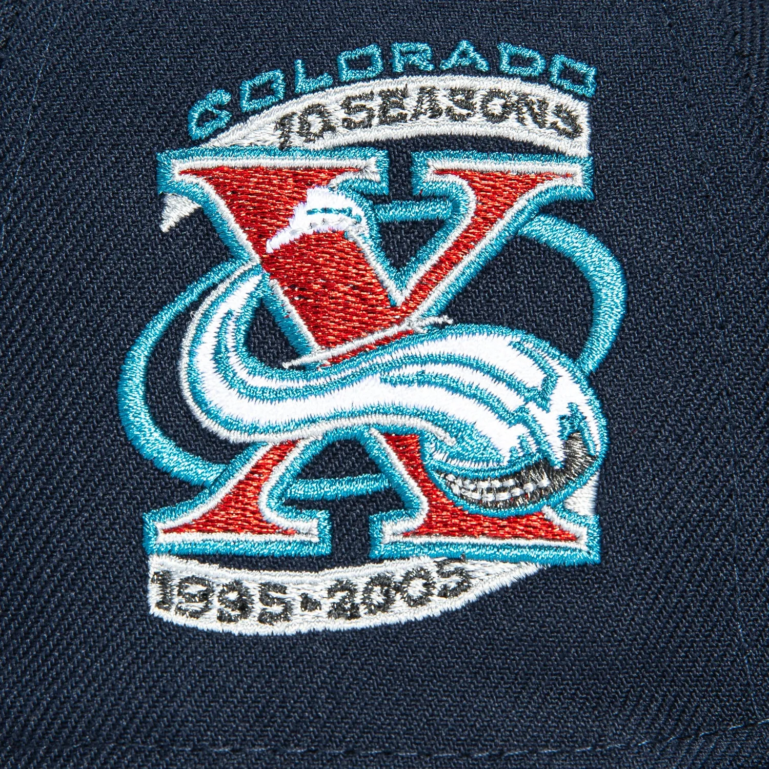 New Era 59Fifty Blue Ice Colorado Avalanche 10th Anniversary Patch Alternate Hat - Navy, Royal sold by Hat Club product image thumbnail 5