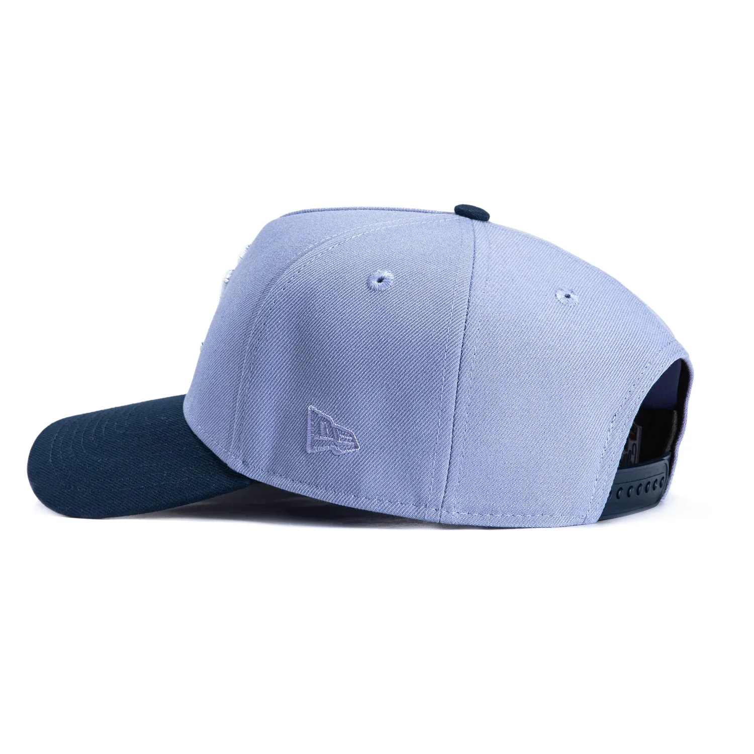 New Era 9Forty A-Frame New York Yankees 1998 World Series Patch Snapback Hat - Lavender, Navy sold by Hat Club product image thumbnail 2
