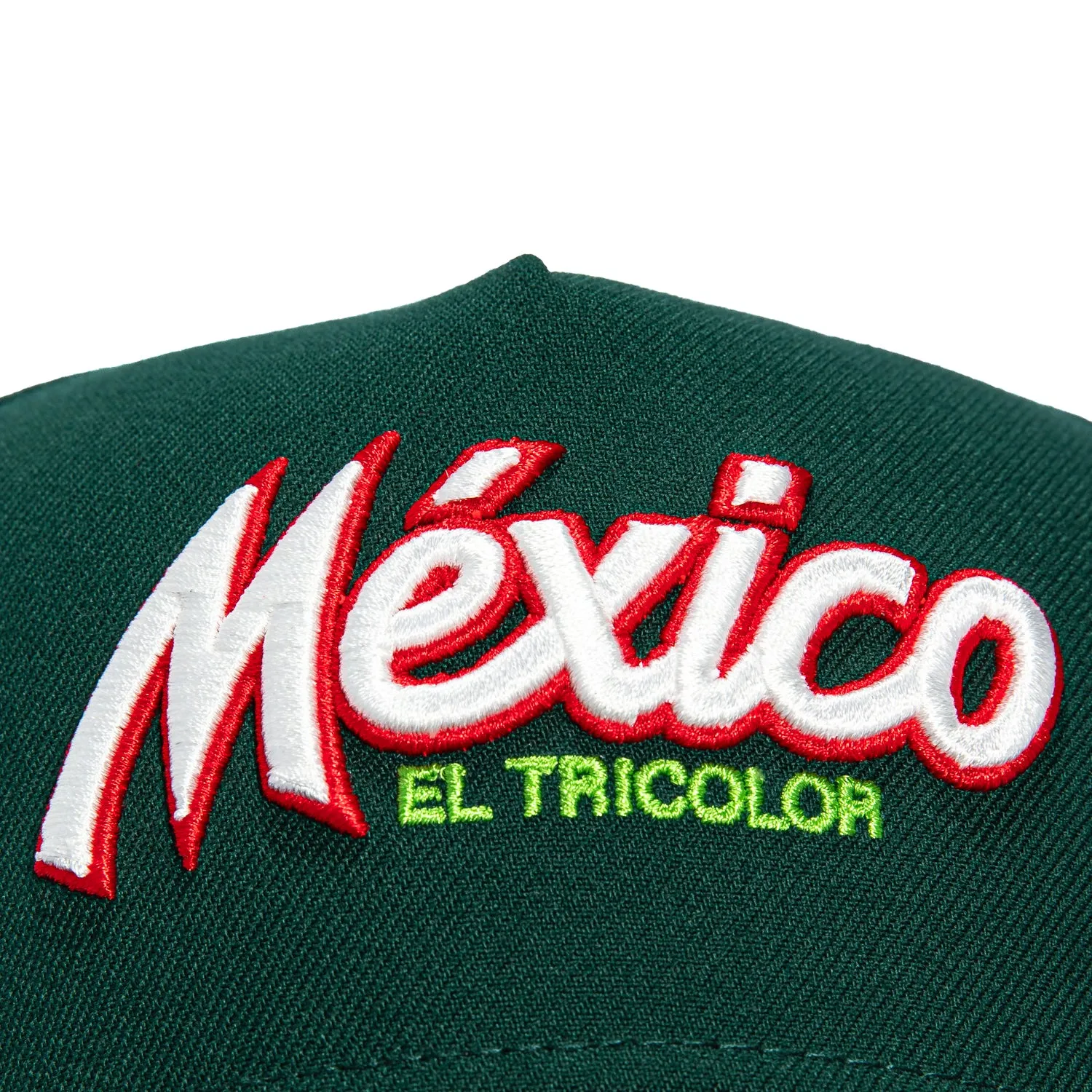 New Era 9Forty A-Frame Mexico El Tricolor Mexico Flag Patch Script Snapback Hat - Green, Black sold by Hat Club product image thumbnail 3