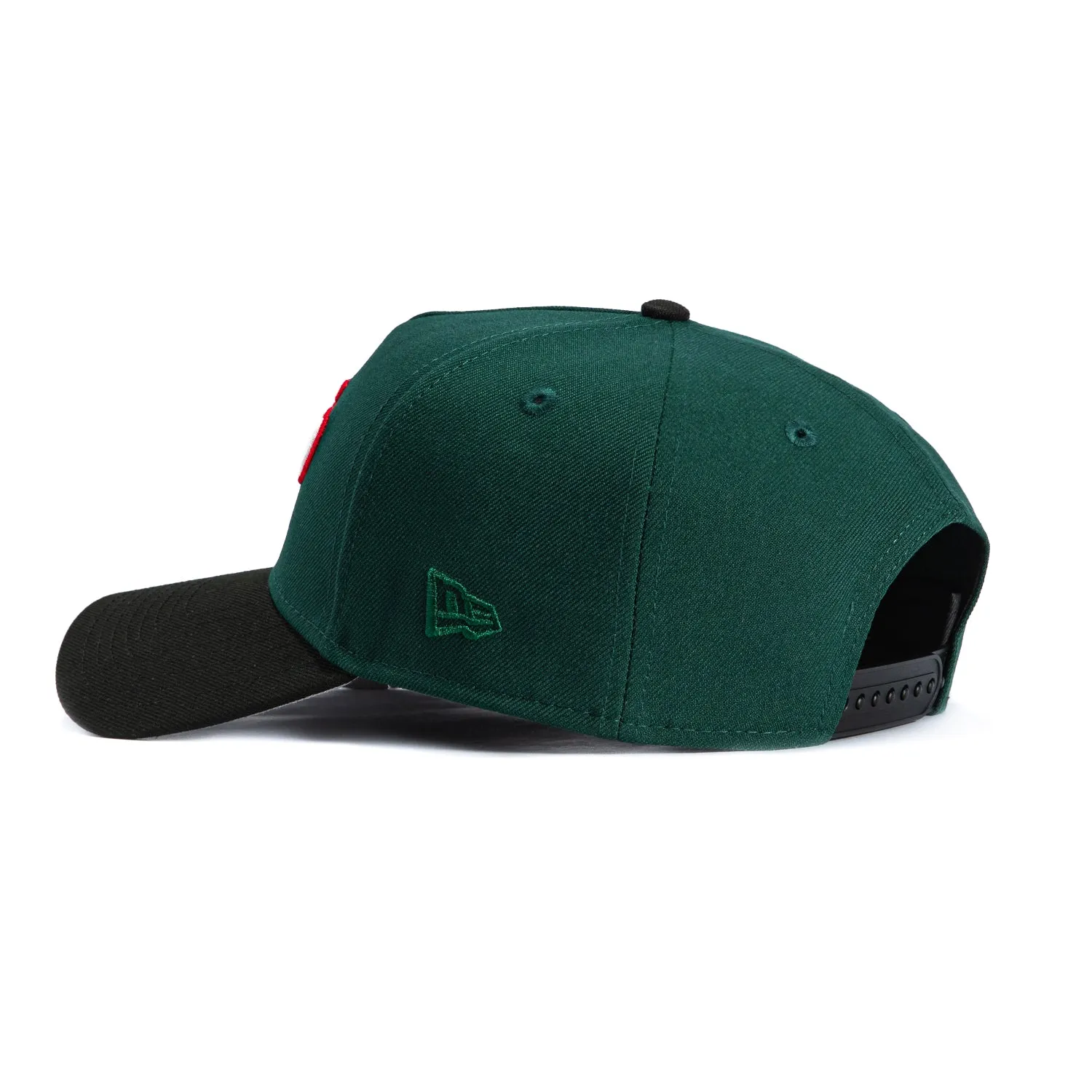 New Era 9Forty A-Frame Mexico El Tricolor Mexico Flag Patch Script Snapback Hat - Green, Black sold by Hat Club product image thumbnail 2