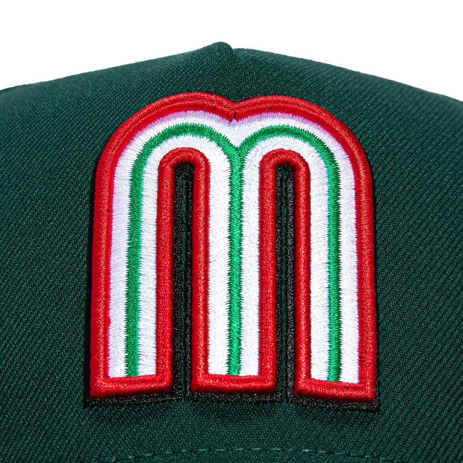 New Era 9Forty A-Frame Mexico World Baseball Classic Mexico Flag Patch Snapback Pink UV Hat - Green sold by Hat Club product image thumbnail 3
