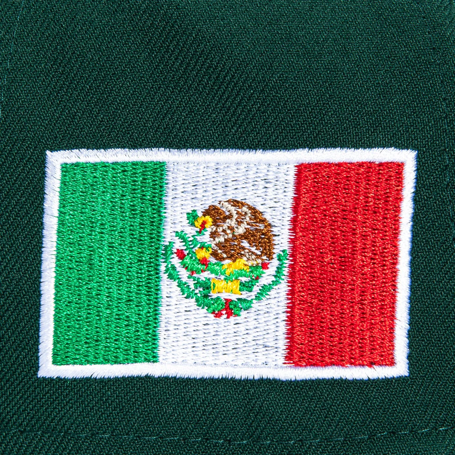 New Era 9Forty A-Frame Mexico World Baseball Classic Mexico Flag Patch Snapback Pink UV Hat - Green sold by Hat Club product image thumbnail 4