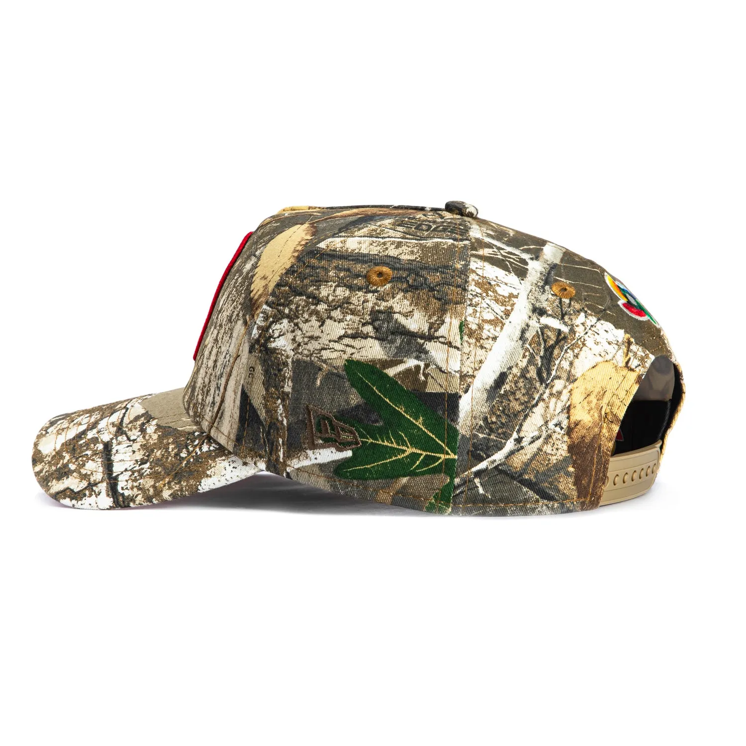 New Era 9Forty A-Frame Mexico World Baseball Classic Mexico Flag Patch Snapback Pink UV Hat - Realtree sold by Hat Club product image thumbnail 2