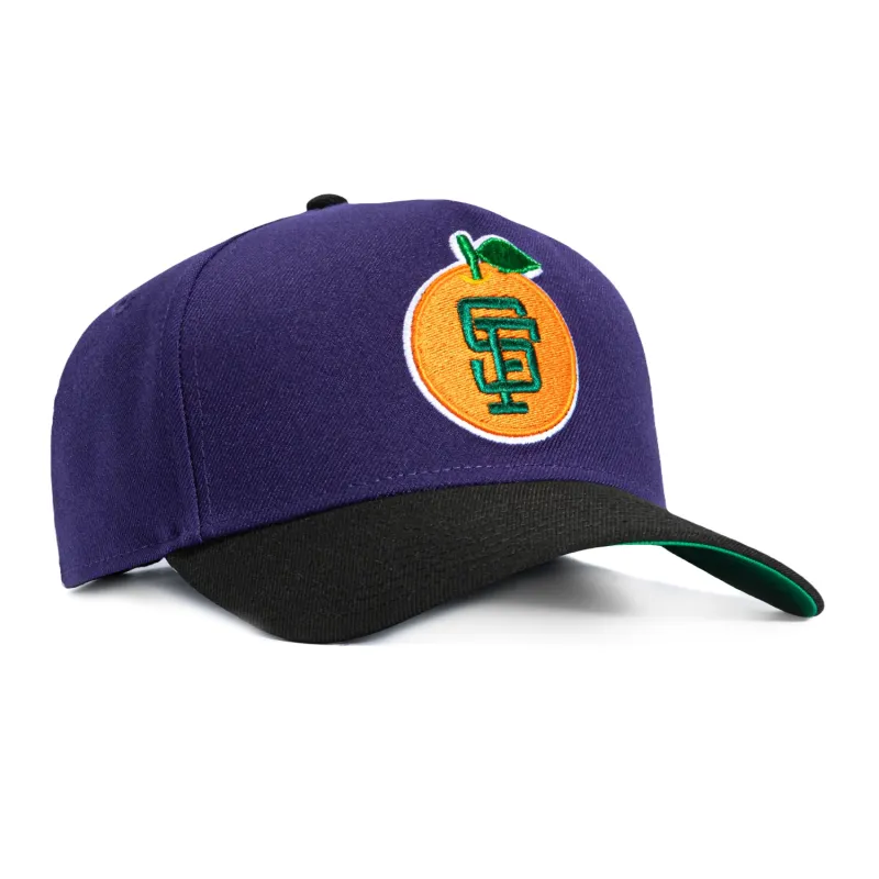New Era 9Forty A-Frame San Francisco Giants Orange Snapback Hat - Purple, Black made by New Era