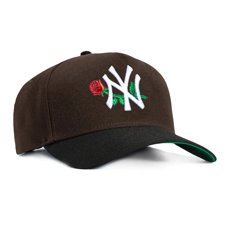 New Era 9Forty A-Frame New York Yankees Rose Snapback Hat - Brown, Black sold by Hat Club