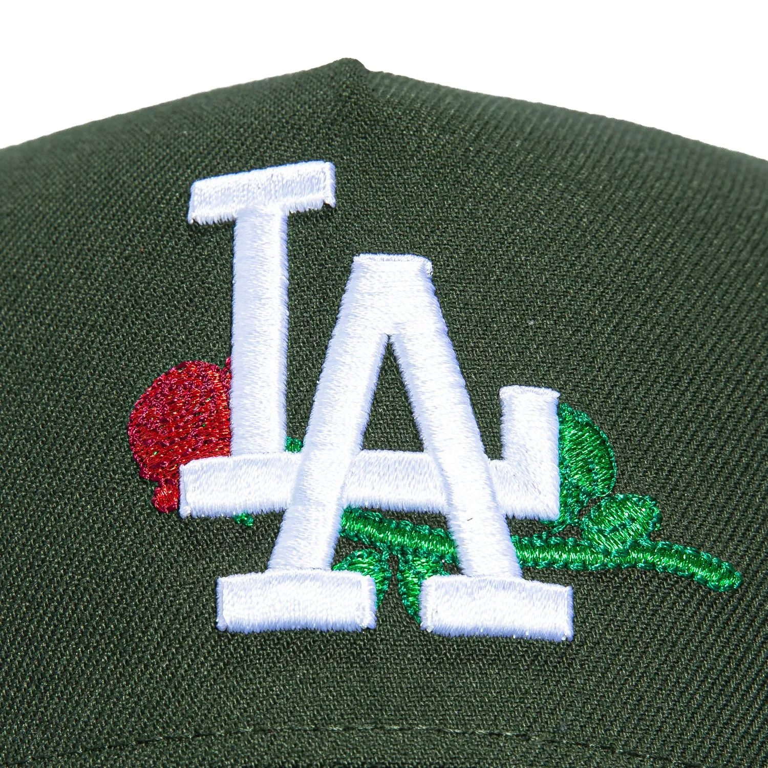 New Era 9Forty A-Frame Los Angeles Dodgers Rose Snapback Hat - Green sold by Hat Club product image thumbnail 3