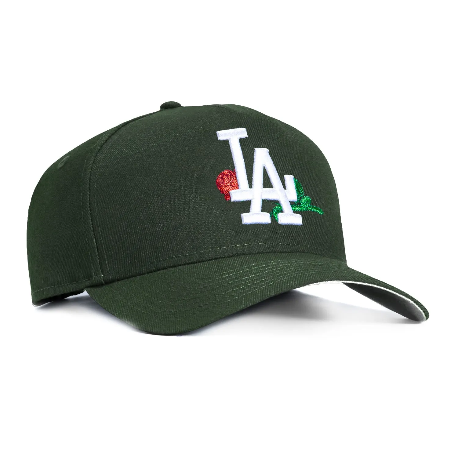 New Era 9Forty A-Frame Los Angeles Dodgers Rose Snapback Hat - Green sold by Hat Club