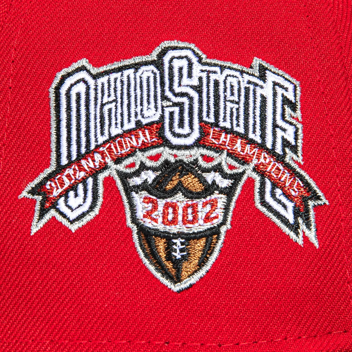 New Era 59Fifty Ohio State Buckeyes 2002 National Champions Patch Hat - Red, Black sold by Hat Club product image thumbnail 5