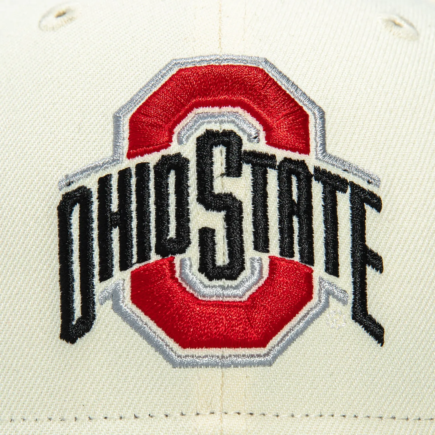 New Era 59Fifty Ohio State Buckeyes 2002 National Champions Patch Hat - White, Grey sold by Hat Club product image thumbnail 4