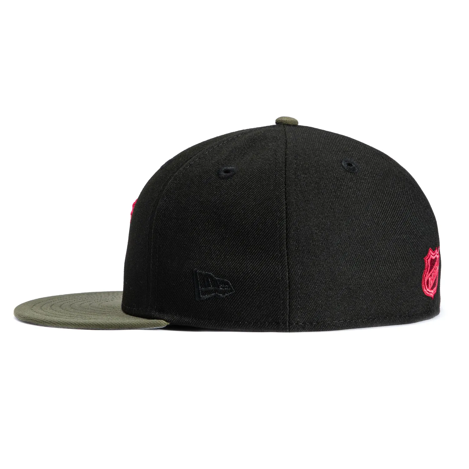 New Era 59Fifty Toronto Maple Leafs 2024 All Star Game Patch Hat - Black, Olive, Infrared sold by Hat Club product image thumbnail 3