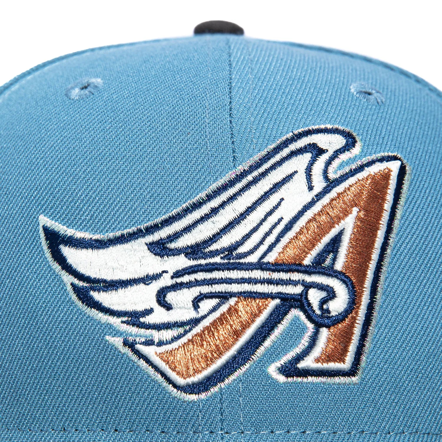 New Era 59Fifty Los Angeles Angels 50th Anniversary Patch 1997 Hat - Indigo, Graphite, Metallic Copper sold by Hat Club product image thumbnail 4