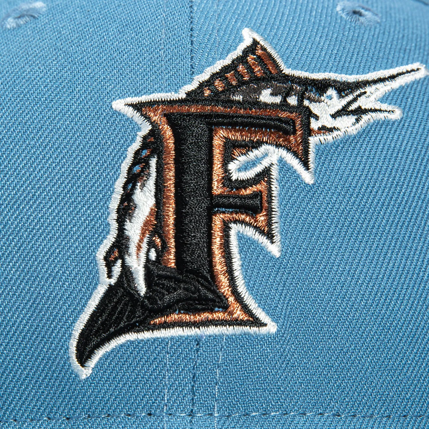 New Era 59Fifty Miami Marlins 10th Anniversary Patch 1993 Hat - Indigo, Metallic Copper sold by Hat Club product image thumbnail 4