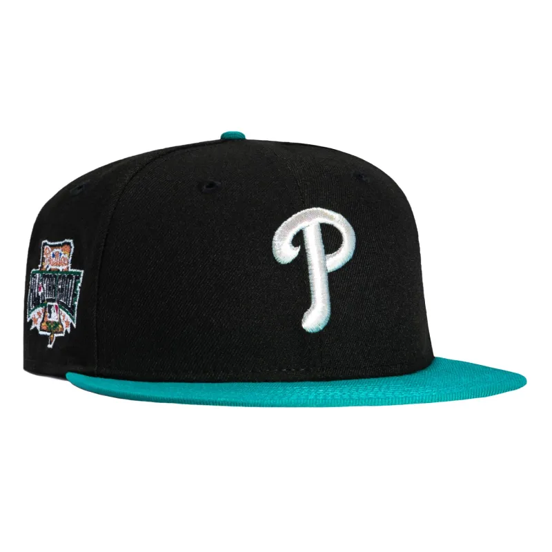 New Era 59Fifty Philadelphia Phillies 1996 All Star Game Patch Hat - Black, Teal sold by Hat Club