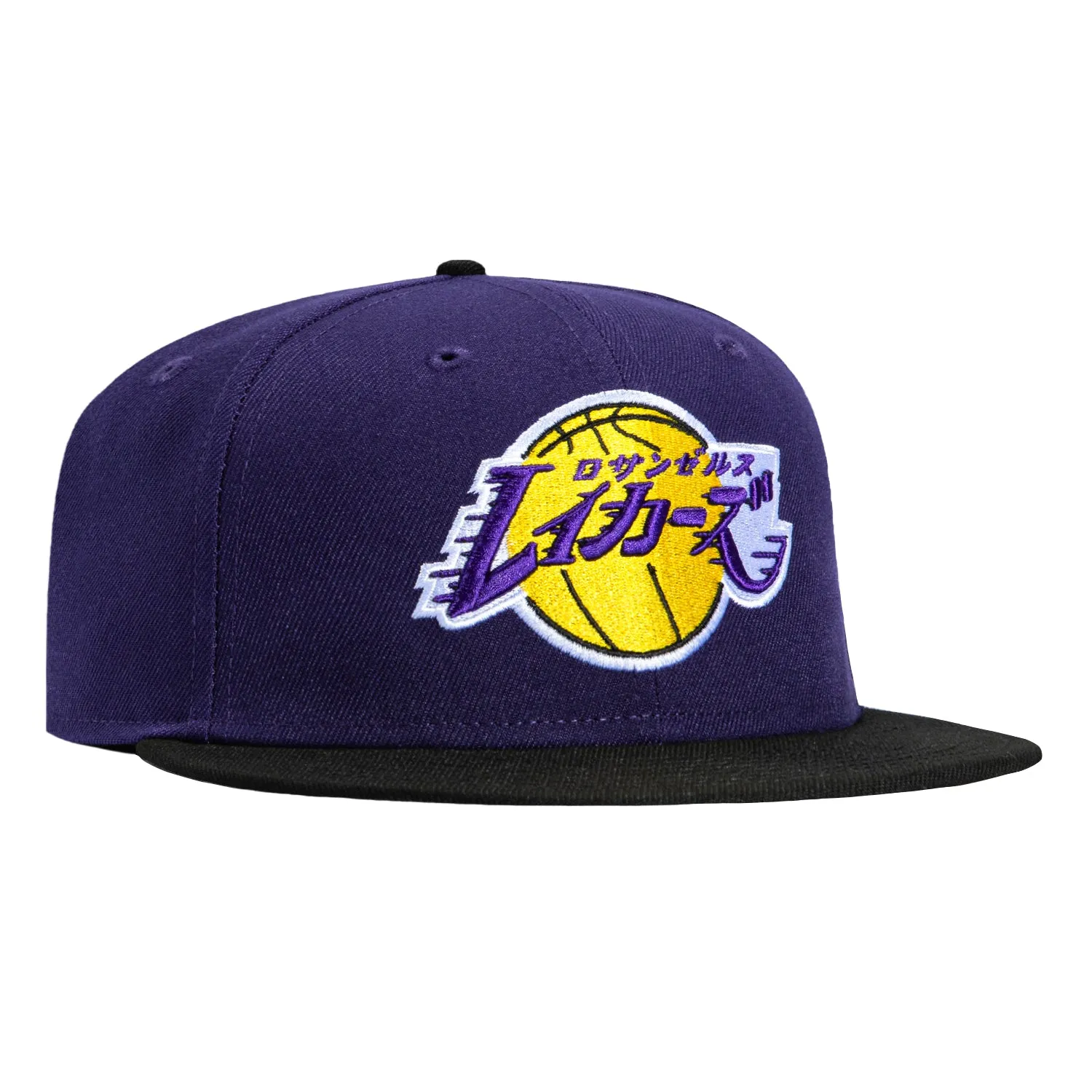 New Era 59Fifty Los Angeles Lakers Hyperfly Hat - Purple, Black sold by Hat Club