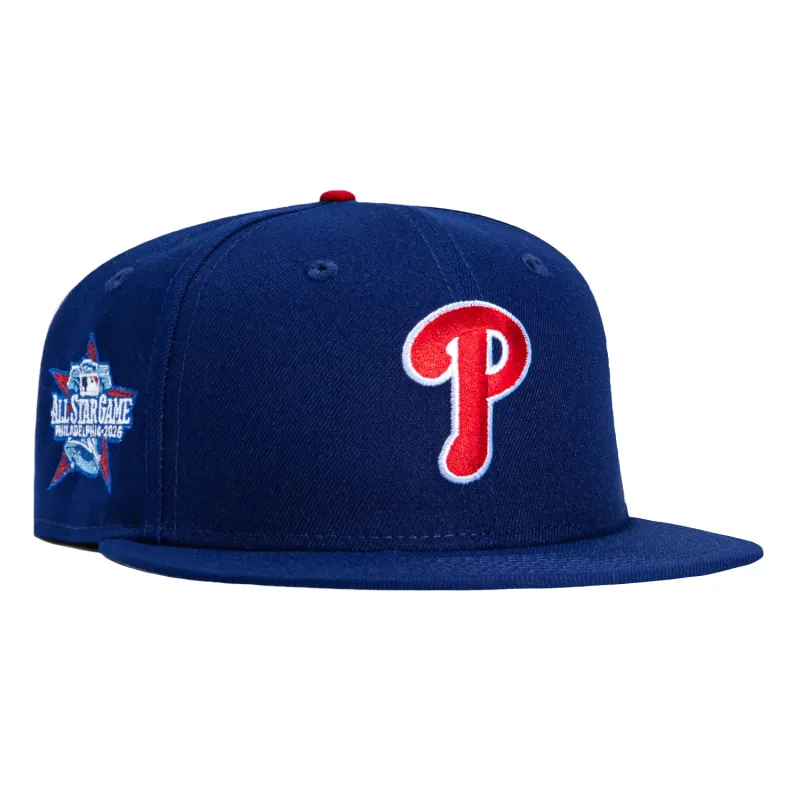 New Era 59Fifty Philadelphia Phillies 2026 All Star Game Patch Hat - Royal, Red sold by Hat Club