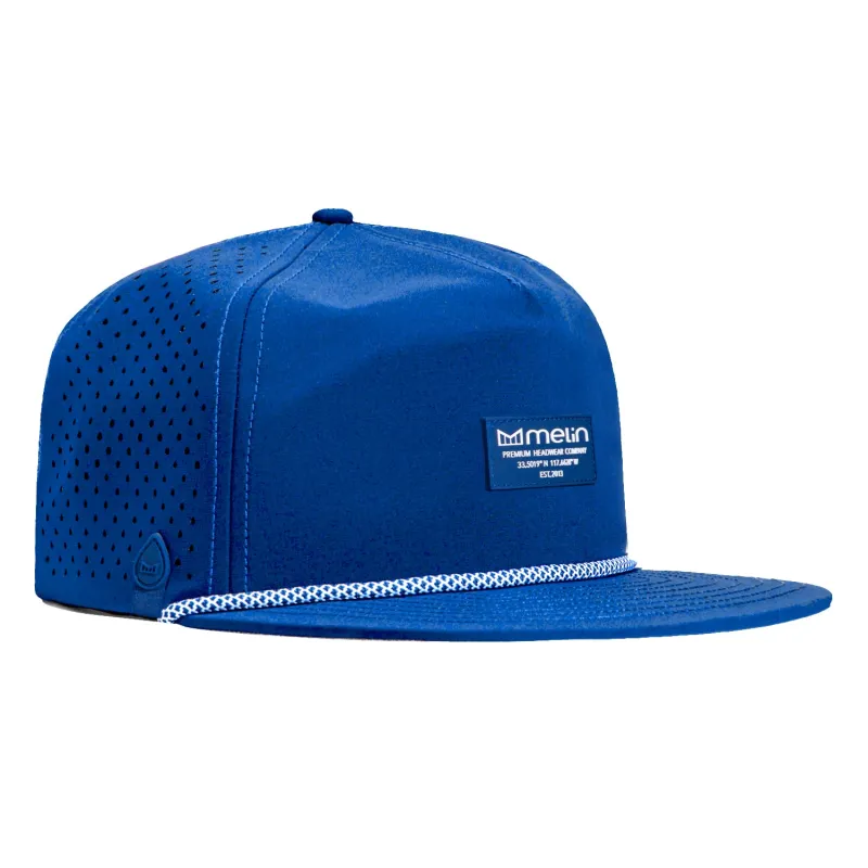 Melin Coronado Brick Hydro Snapback Hat - Royal made by Hat Club